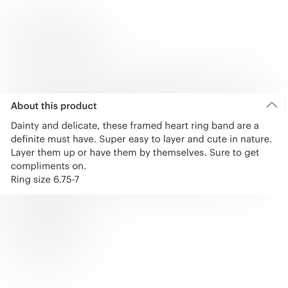 ($7) Cut Out Heart Ring - Picture 2 of 2